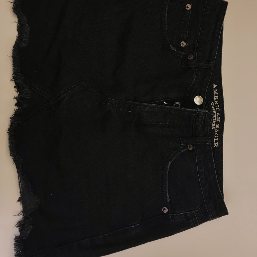 Black jean skirt